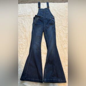 We The Free Blue Flare Wide Leg Jeans Retro-Inspired